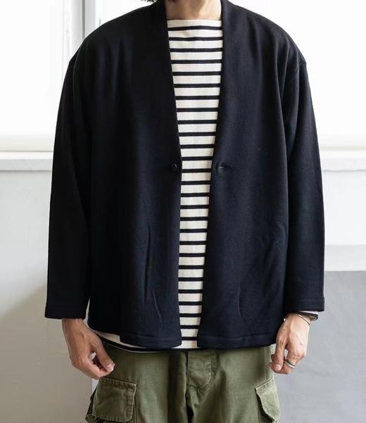 Mittan 2色可选高支数轻盈羊毛双面绒开衫​​外套(T-31) 商品图8