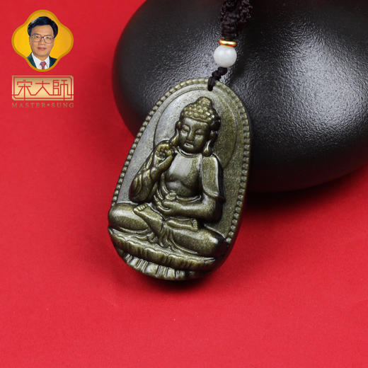 宋韶光大师本命佛吊坠十二生肖本命佛金曜石男女士项链 商品图2