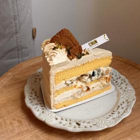 焦糖坚果咸奶油切件