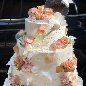 【鲜花创意蛋糕三层028款】