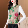 KQL353H9585 2024秋冬新款新中式穿搭仿真丝马甲背心女无袖外搭桑蚕丝国风上衣 商品缩略图3