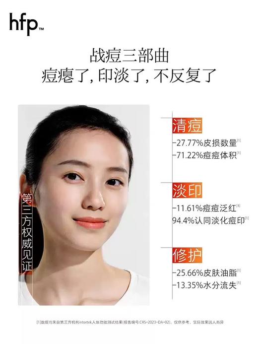 hfp祛痘修印精华液 去淡化痘印美白舒缓修护油痘肌寡肽原液男女 商品图2