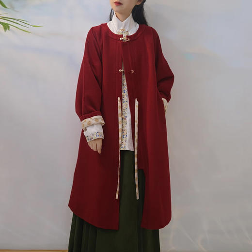 裁缝学苑AQ375新款毛呢圆领长袄搭松紧马面裙衬衫上衣套装纸样样板 商品图1