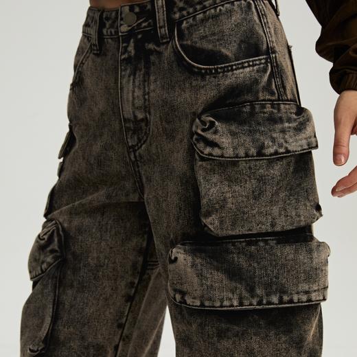 oneup立体口袋洗水牛仔短裤 商品图2