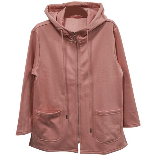 VIVIAN LIU薇薇安刘R2457302秋女装新款前开拉链连帽长袖针织外套 商品图4