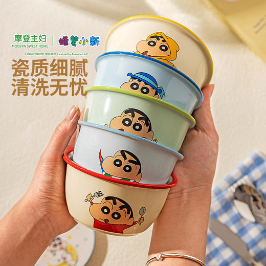 摩登主妇&蜡笔小新联名 米饭碗家用2024新款个人专用餐具套装 商品图3