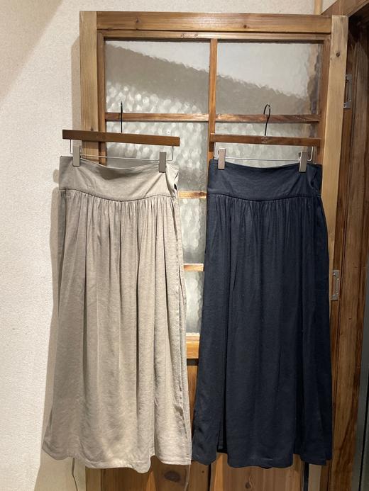 Mittan 2色可选绫纹织绢麻裹身裙半身裙(SK-06) 商品图4