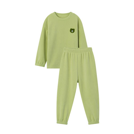 【团购价69.9】多多家男童家居服套装冬装秋冬季2024新款儿童中大童小熊内衣睡衣9808 商品图4