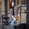 秋冬厚款显瘦感毛呢灰格纹中长款西装外套XZ&YXM-9010 商品缩略图1