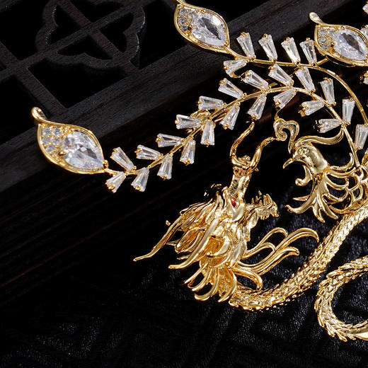 子佩集珍珠胸针【XXXZ218】龙图腾生肖镀金2410 商品图2