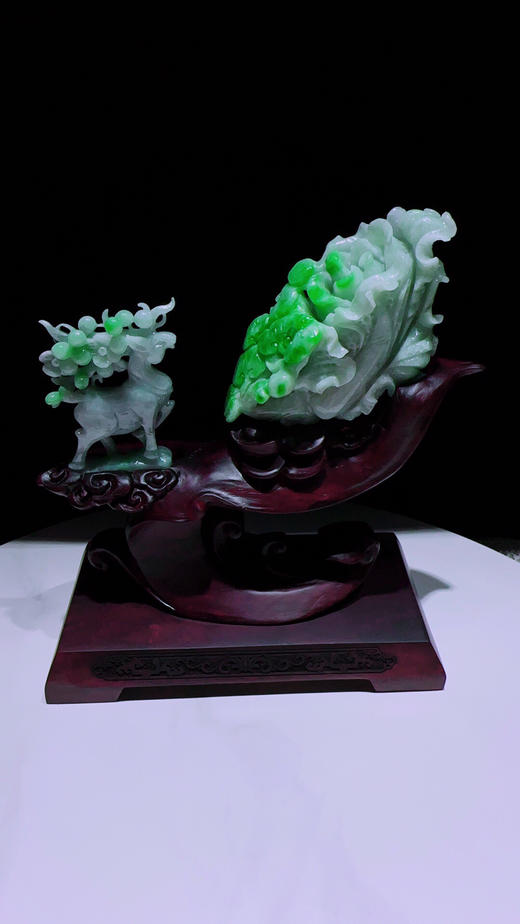 620460翡翠摆件【一路发财】 商品图4