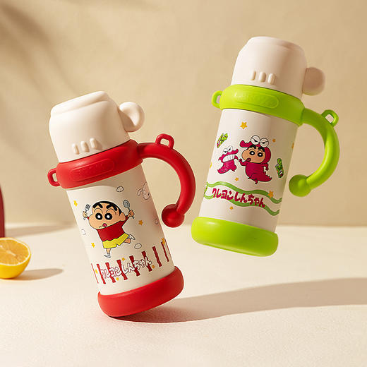 摩登主妇蜡笔小新儿童保温杯女生学生上学2024新款杯子男专用水杯 商品图0