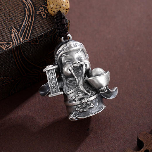 子佩集S999银【招财进宝】钥匙扣【DZ890】纯银小摆件仿古2410 商品图1