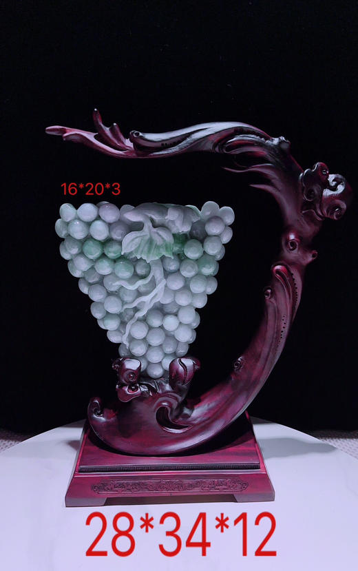 620463翡翠摆件【多子多福】 商品图0