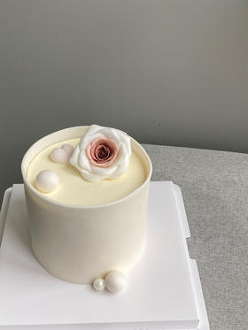 「女士」简约翻糖定制款 白色山茶花之恋~