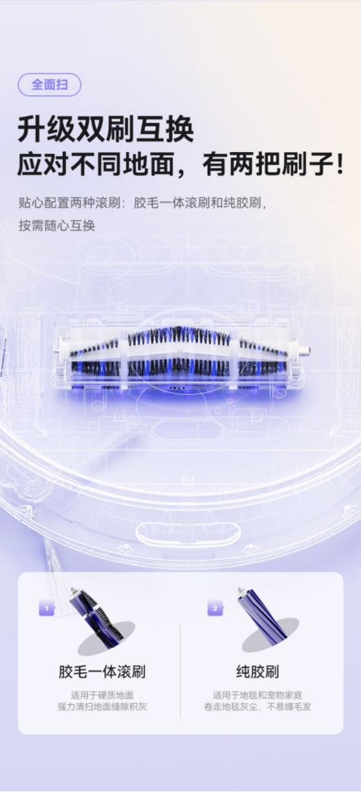 🌟【INXNI以内全自动家用清洁扫吸拖一体扫地机器人X3 plus】 🌿扫吸拖一体，双盘加压拖地，dToF激光导航⚠️ 🌸3200mAh锂电池，🍉 商品图6