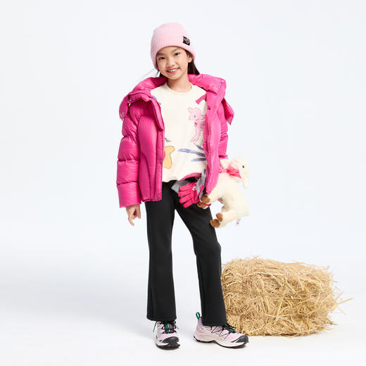 【御寒-5~5℃】女童蓄热短款羽绒外套冬季新款安奈儿童装实体店同款AG445803 商品图3