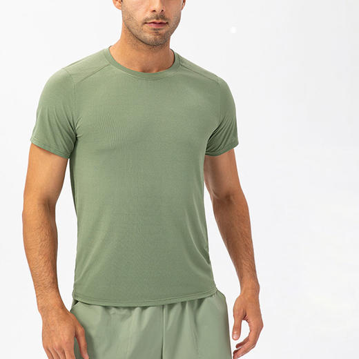 跃牌【欲动春风】男装系列 春夏男宽松跑步速干衣圆领T恤休闲短袖衣服21220 商品图0