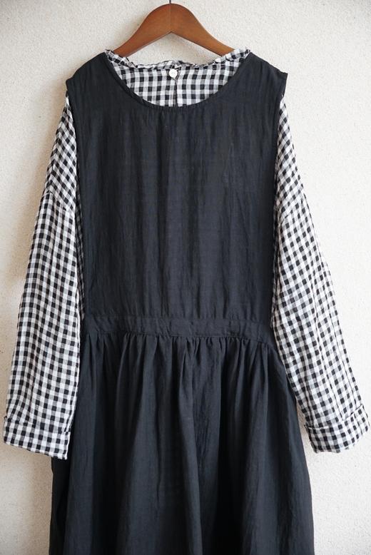 Gauze亚麻绑带罩裙 商品图11