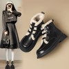ZHR英伦风马丁靴女靴2024秋冬新款百搭加绒短靴平底保暖毛毛棉鞋 商品缩略图0