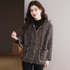 CC-10-5935宽松休闲连帽开衫大码2024新款毛呢外套女设计感小众针织衫 商品缩略图2