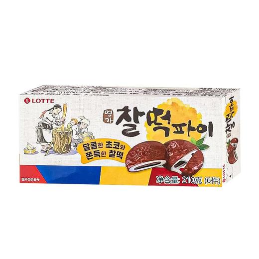 乐天 巧克力味打糕派 210g/盒 商品图0