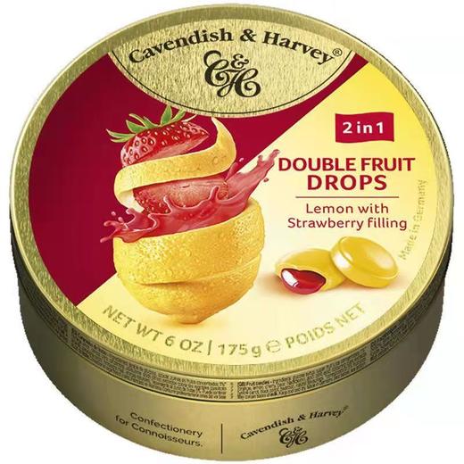 嘉云 草莓味夹心柠檬味糖 175g/盒 商品图0