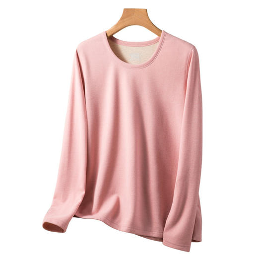 无痕德绒羊毛蚕丝保暖内衣套装男女冬季款加绒加厚秋衣秋裤打底衫 商品图4