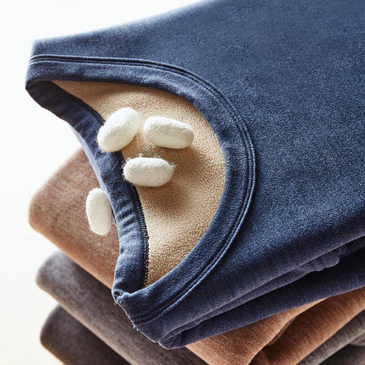 让肌肤每一寸都在呼吸 比加厚更轻盈 比薄款更温暖 冬季驼绒保暖内衣套装男士加大码加绒打底内衣女士保暖衣 商品图4