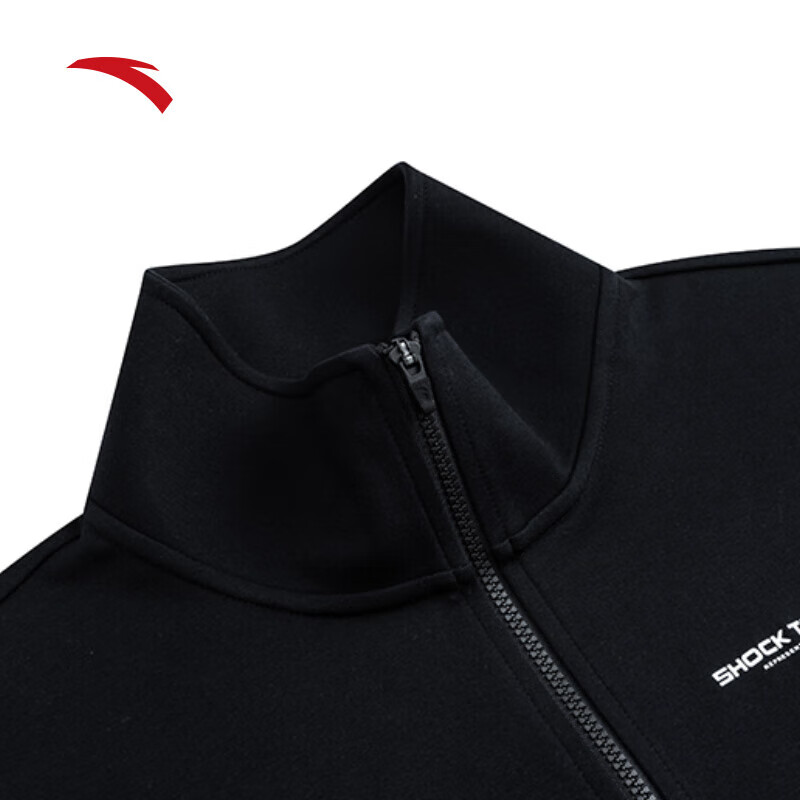 安踏SHOCK4  外套男士当季防风宽松针织休闲运动上衣152431703N