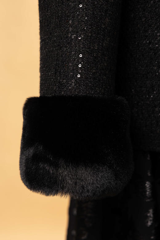 荷言HEYEN 夜粼 小香风厚款长袖外套高级定制 商品图3