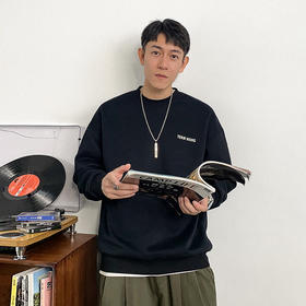 徐太浪简约百搭基础款加绒卫衣男秋冬潮牌男装大码内搭打底衫上衣