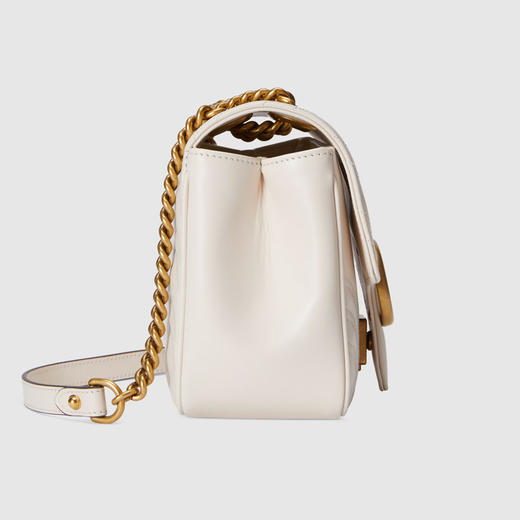 GUCCI 古驰 女士 GG Marmont系列 绗缝迷你单肩背包 白色 739682 AABZC 9022 商品图1