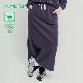 【十一破价福利】ACMEITEM爱棵米 户外女士摇粒绒休闲半裙可开叉半身中场裙子女厚GAF2370906G