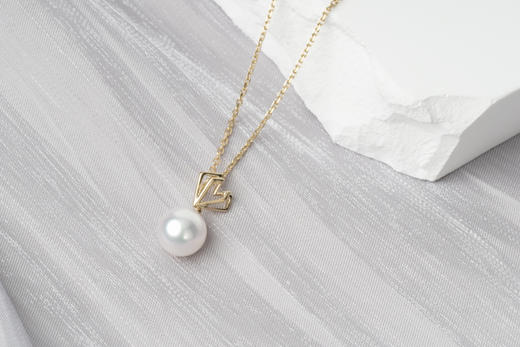 「镜像.钻」Akoya珍珠14k项链 商品图0