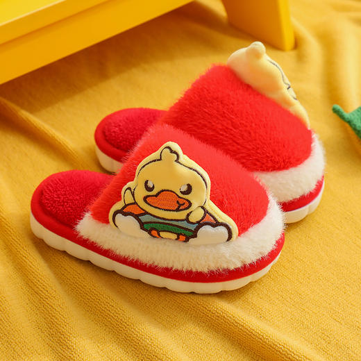 【特价清】亲子款儿童棉拖鞋男童女童宝宝小孩室内居家防滑棉拖24-37码 商品图8
