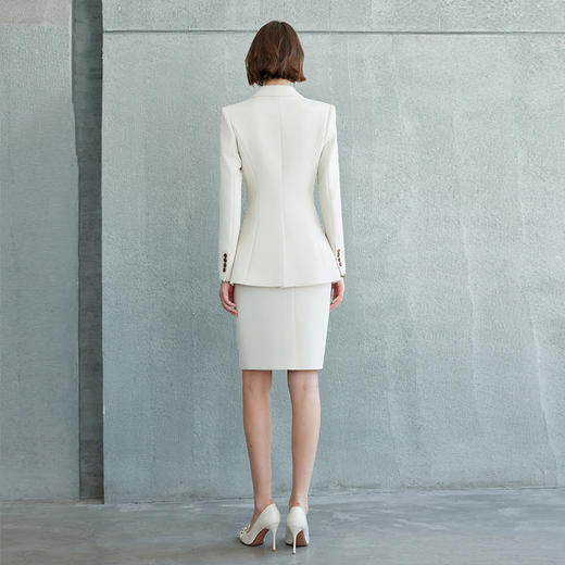 IWY/杏色西装外套春秋职业气质工装米色西服套装总裁通勤正装CS1855 商品图3