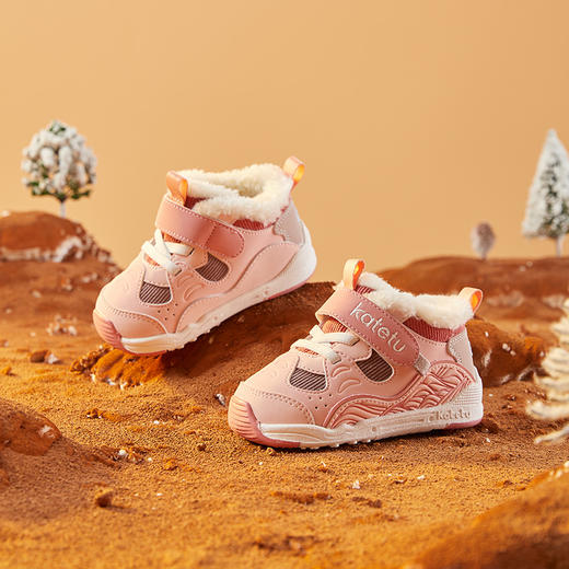 卡特兔婴儿女学步鞋软底宝宝鞋子冬季机能鞋加绒童鞋儿童棉鞋男童 商品图2