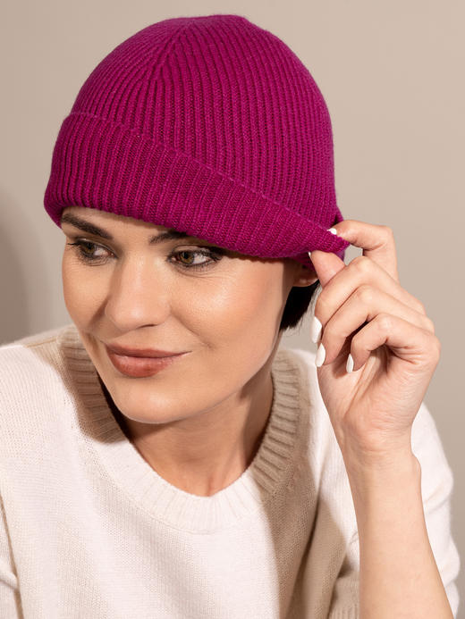 Puree｜#1959 羊绒针织冷帽 [ 灰 / 白 / 棕 / 绿 / 蓝 / 玫  ] 商品图2