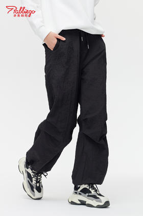 赤兔嗨购女士束脚阔腿高腰休闲裤显瘦显高运动工装裤2024年新款