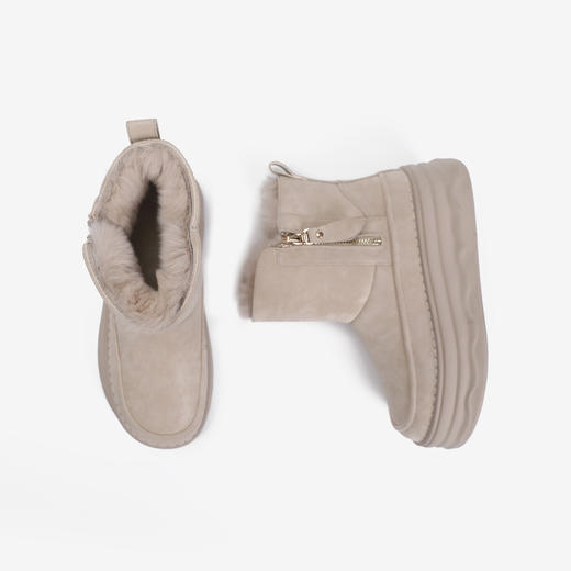 伊伴冬季女靴潮流舒适女鞋加绒棉鞋B24791206 商品图7