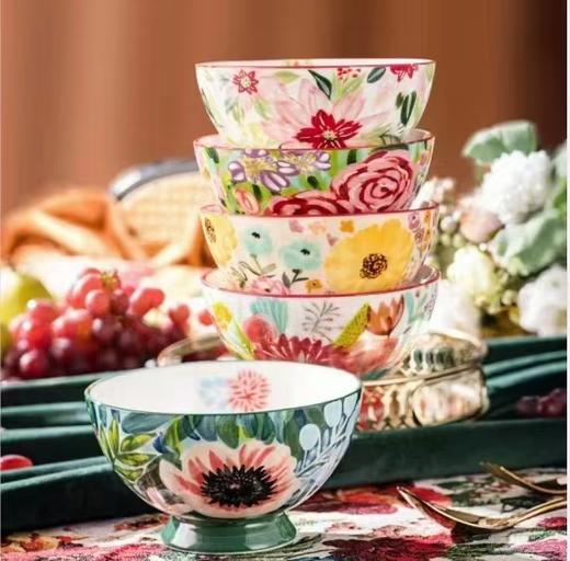 康巴赫生活馆砂龙手绘陶瓷碗餐具 商品图1