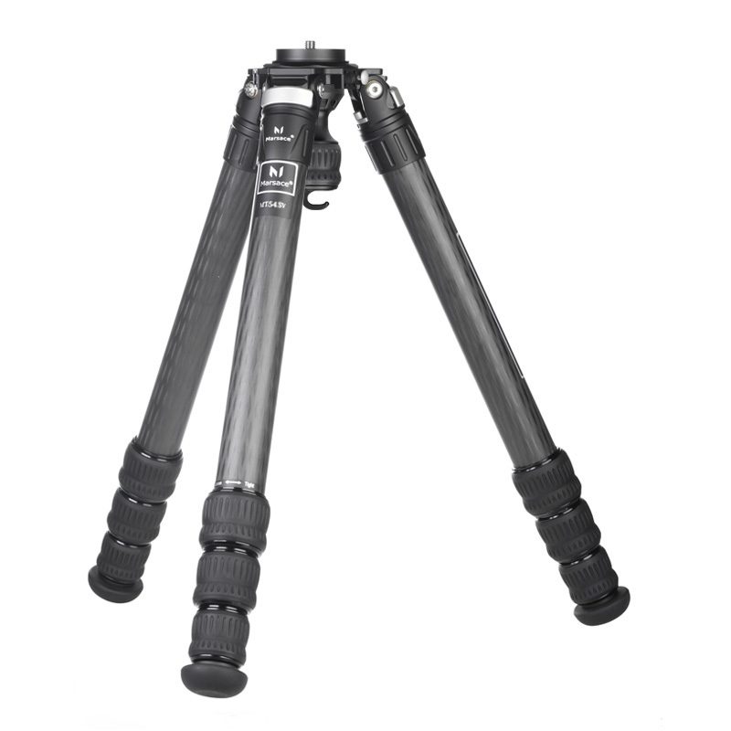 马小路Marsace MT54SV三脚架(原5543SV)自带75MM碗口水平底座可用于拍鸟 最大管径41MM