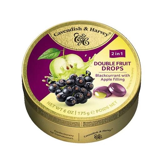 嘉云 苹果味夹心黑加仑味糖 175g/盒 商品图0