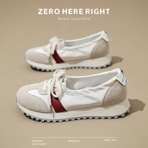 ZHR则则女鞋透气显高德训鞋2024秋季新款休闲时尚百搭单鞋运动鞋 商品图4