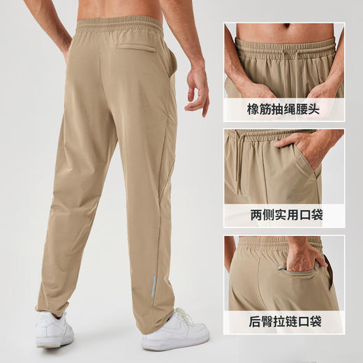 跃牌【欲动春风】男装系列 男士秋冬宽松运动裤直筒户外休闲跑步裤41346 商品图1