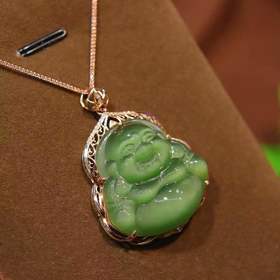 豪华镶嵌猫眼佛公