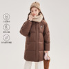 笛莎Deesha青少年女童羽绒服2024冬季新款复古学院风中长款休闲面包羽绒服 商品缩略图0