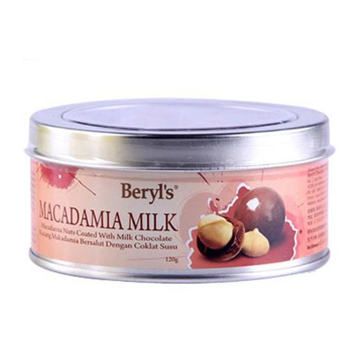 倍乐思Beryl's 夏威夷果仁夹心牛奶巧克力 120g/罐 商品图5