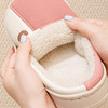 【轻奢生活！享受温暖】拼色棉拖鞋冬季女情侣简约家居防滑防水软底加绒保暖包头外穿棉拖，暖你整个冬天。ry 商品缩略图4